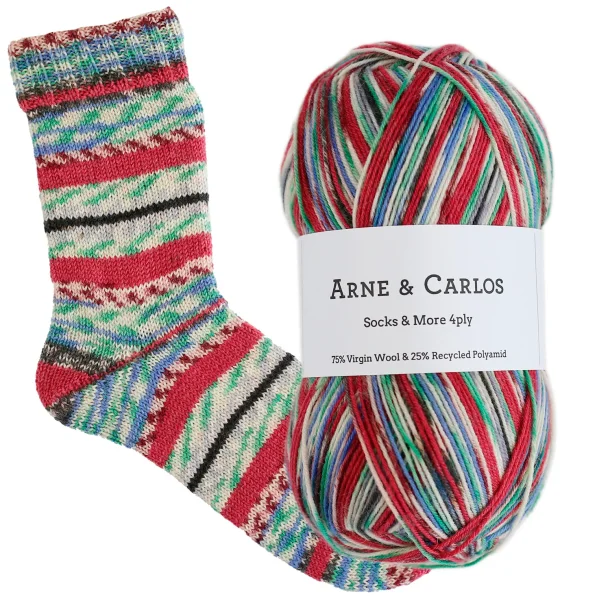 Arne &amp; Carlos - Socks &amp; More 4-ply str�mpegarn - The Long Table 3009 - 100g