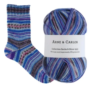 Arne & Carlos - Socks & More 4-ply str�mpegarn - Nusfjord 3881 - 100g