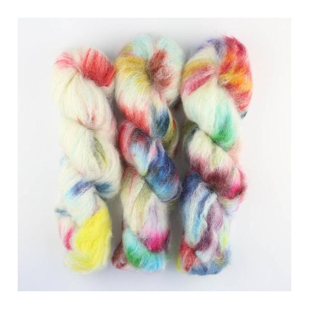 Cowgirlblues - Fluffy Mohair garn Gradient - Cape Carnival - 100g