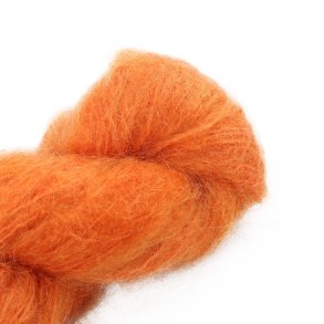 Cowgirlblues - Fluffy Mohair garn Solids - Carrot Juice - 100g