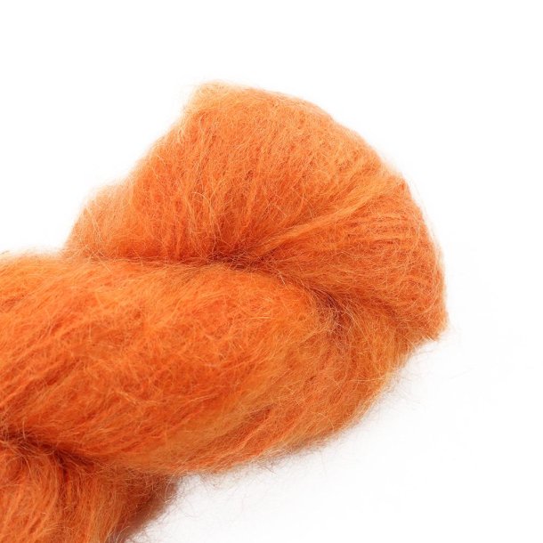 Cowgirlblues - Fluffy Mohair garn Solids - Carrot Juice - 100g