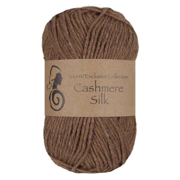 Viking Garn - Cashmere Silk - Cashmere og silkegarn - Chokolade 609 - 25g
