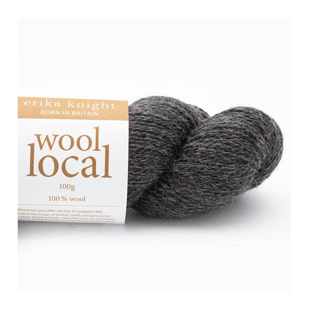 Erika Knight - Wool Local - uldgarn - Cathy Dark Grey (806) - 100g