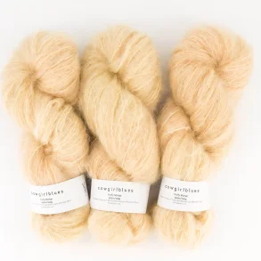 Cowgirlblues - Fluffy Mohair garn Solids - Champagne - 100g