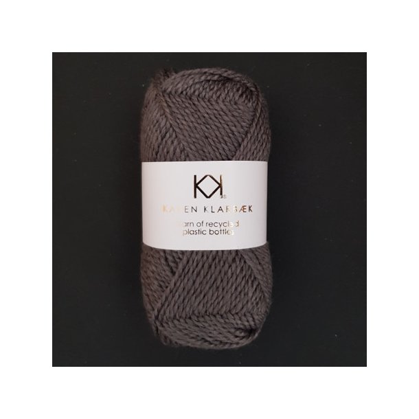Karen Klarbk - Recycled Bottle Yarn - polyester garn - Charcoal 3013 - 50g