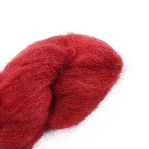 Cowgirlblues - Fluffy Mohair garn Solids - Chilli Pepper - 100g