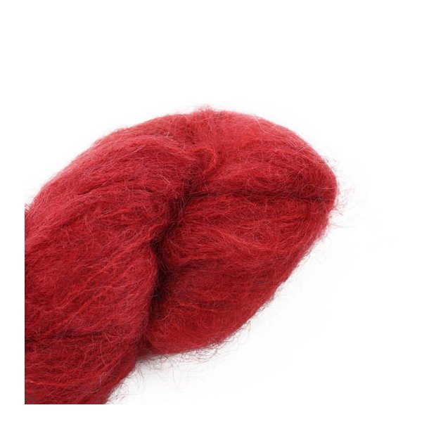 Cowgirlblues - Fluffy Mohair garn Solids - Chilli Pepper - 100g