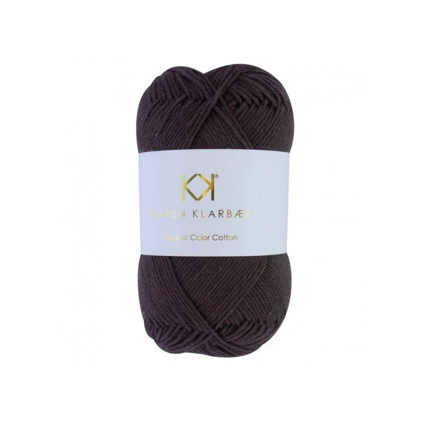 Karen Klarbk - 8/4 kologisk bomuldsgarn - Chocolate Brown 0068 - 50g