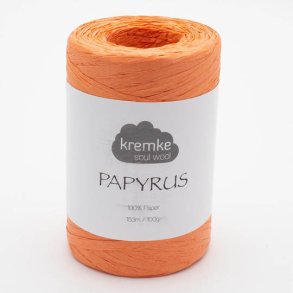 Kremke Soul Wool - Papyrus papirsgarn - Clementin (12) - 100g