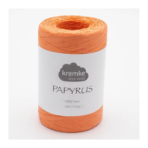 Kremke Soul Wool - Papyrus papirsgarn - Clementin (12) - 100g