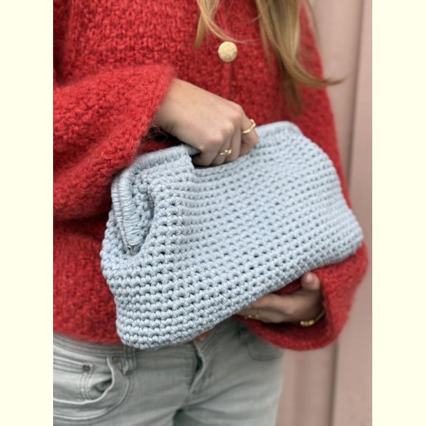 Strikkefeber - Opskrift p� "Clutch med h�ndtag"