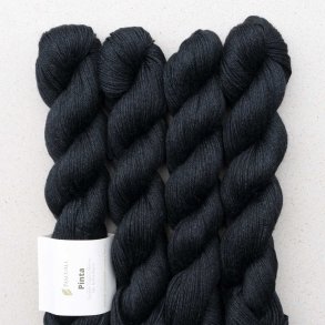 Pascuali - Pinta - silke/ramie/merino uldgarn - Coal (120) - 50g