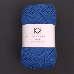Karen Klarbk - 8/4 kologisk bomuldsgarn - Cobalt 0084 - 50g
