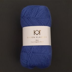 Karen Klarbk - Fine Pure Organic Wool uldgarn - Cobalt 2517 - 50g
