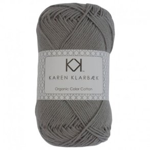 Karen Klarbk - 8/4 kologisk bomuldsgarn - Cool Grey 0026 - 50g