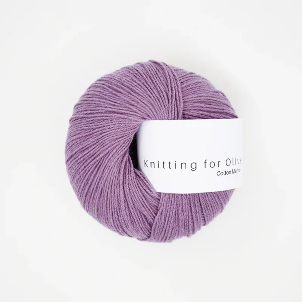 Knitting for Olive - Cotton Merino - Bomuld/Merino garn - Artiskoklilla - 50g