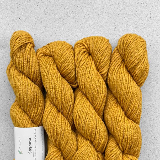 Pascuali - Sayama - lama/hjlandsuld garn - Curry 305 - 50g