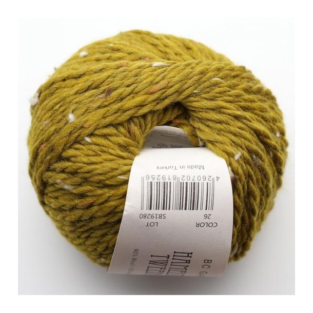BC Garn - Hamelton Tweed 2 GOTS - uldgarn - Curry (26) - 50g