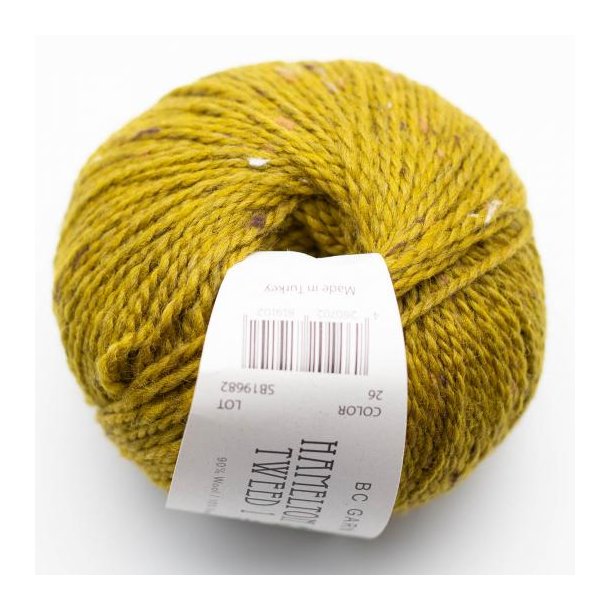 BC Garn - Hamelton Tweed 1 GOTS - uldgarn - Curry (26) - 50g