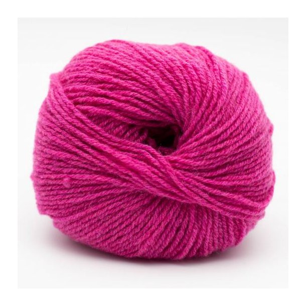 *Kremke Soul Wool - Eco Cashmere uldgarn Fingering - Cyklamen 10118 - 25g