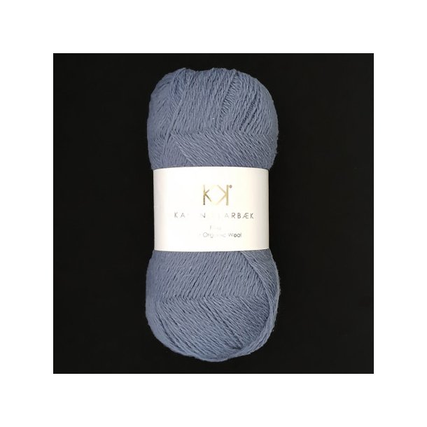 Karen Klarbk - Fine Pure Organic Wool uldgarn - Dark Blue 2503 - 50g