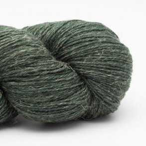 *Kremke Soul Wool - Lazy Linen - uld/hrgarn - Mrkegrn (012) - 100g
