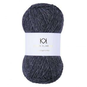 Karen Klarbk - Pure Organic Wool - uldgarn - Dark Grey Melange 2007 - 50g