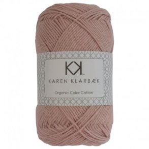 Karen Klarbk - 8/4 kologisk bomuldsgarn - Dark Old Rose 0043 - 50g