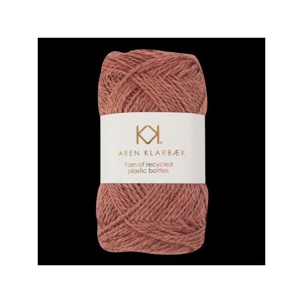 Karen Klarbk - Recycled Bottle Yarn - polyester garn - Dark Old Rose 3006 - 50g