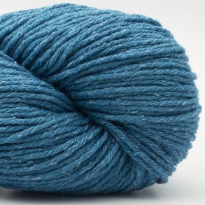 BC Garn - Northern Lights GOTS - silke/uld garn - Mrk turkis (19) - 100g