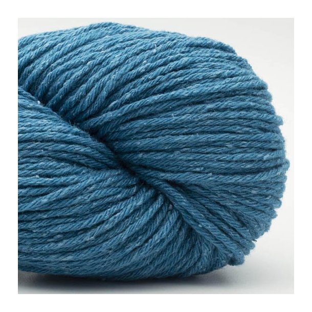 BC Garn - Northern Lights GOTS - silke/uld garn - Mrk turkis (19) - 100g