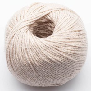 Kremke Soul Wool - Morning Salutation Vegan - bomuld/lyocell garn - Eggshell (02) - 50g