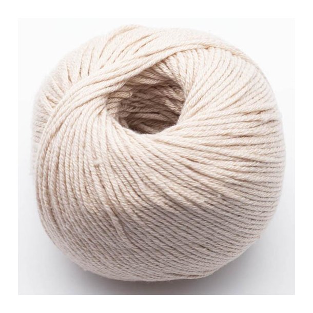 Kremke Soul Wool - Morning Salutation Vegan - bomuld/lyocell garn - Eggshell (02) - 50g