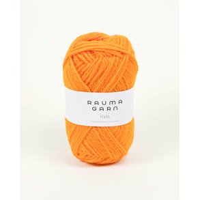 Rauma Garn - Fivel - uldgarn - Orange 20 - 50g