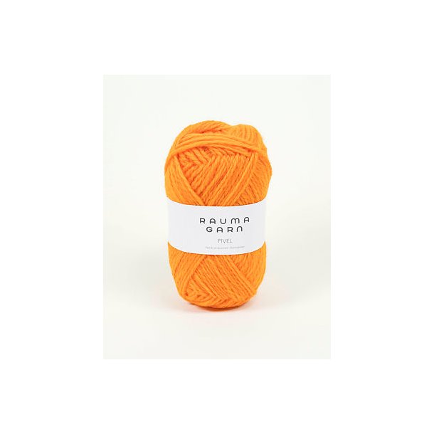 Rauma Garn - Fivel - uldgarn - Orange 20 - 50g