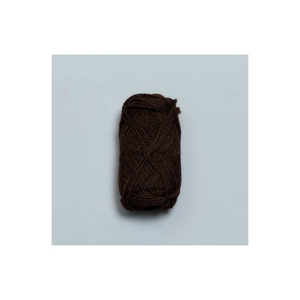 Rauma Garn - Fivel - uldgarn - Mrk chokolade meleret 403 - 50g