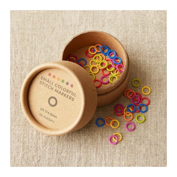 CocoKnits farvede maskemarkrer - Lille 7/4,5 - 60 stk.