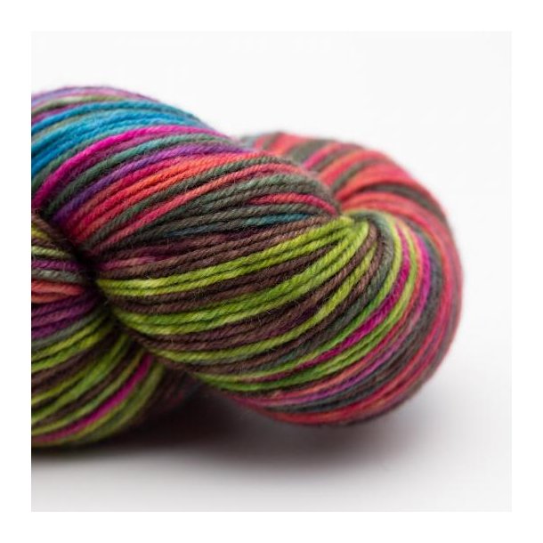 *Kremke Soul Wool - Lazy Lion Strmpegarn - merino uld - Blomstereng (007) - 100g