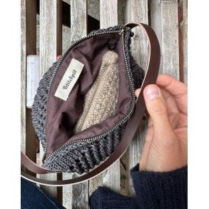 PetiteKnit - For til taske m/rund bund - Brun - 48cm