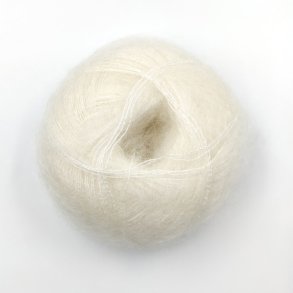 Mohair by Canard - Brushed Lace Silkmohair garn - Hvid 3000 - 25g