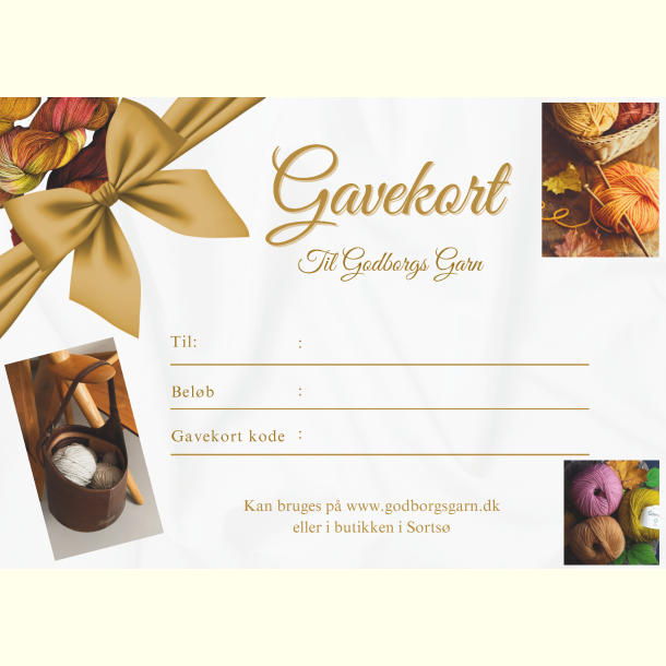 Gavekort til Godborgs Garn