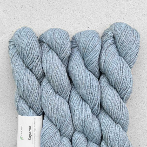 Pascuali - Sayama - lama/hjlandsuld garn - Glacier 318 - 50g