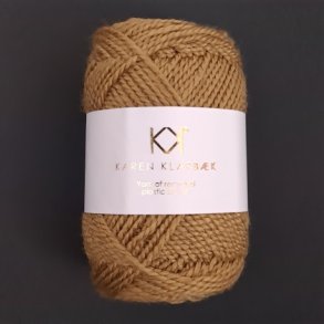 Karen Klarbk - Recycled Bottle Yarn - polyester garn - Gold 3018 - 50g