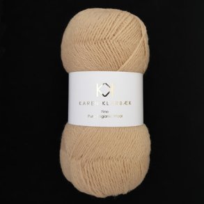 Karen Klarbk - Fine Pure Organic Wool uldgarn - Golden 2510 - 50g