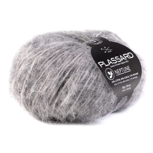 Plassard - Neptune - alpaca/bomuld/mohair garn - Gr (10) - 50g