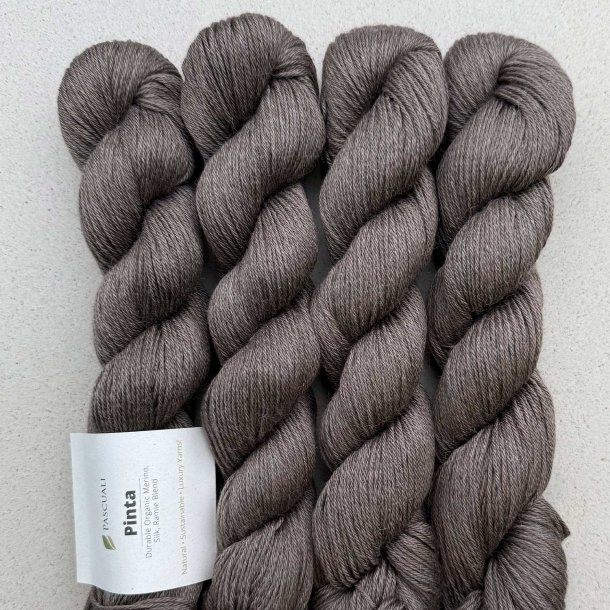 Pascuali - Pinta - silke/ramie/merino uldgarn - Greige (124) - 50g