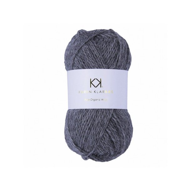 Karen Klarbk - Pure Organic Wool - uldgarn - Grey Melange 2008 - 50g
