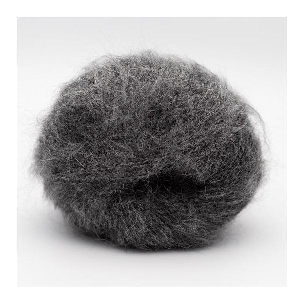 Kremke Soul Wool - Baby Silk Lace Solid - alpaca/silke garn - Grey Melange (2101) - 25g