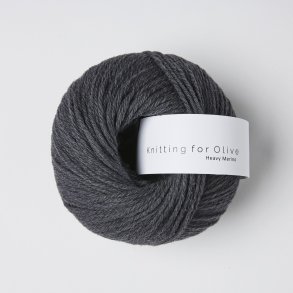 Knitting for Olive - Heavy Merino - Merino uldgarn - Midnat - 50g