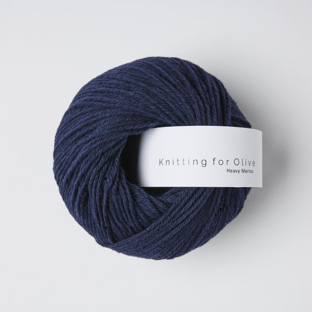 Knitting for Olive - Heavy Merino - Merino uldgarn - Marinebl� - 50g
